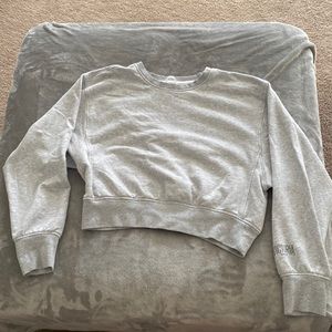 Cropped Crew Neck Sweatshirt